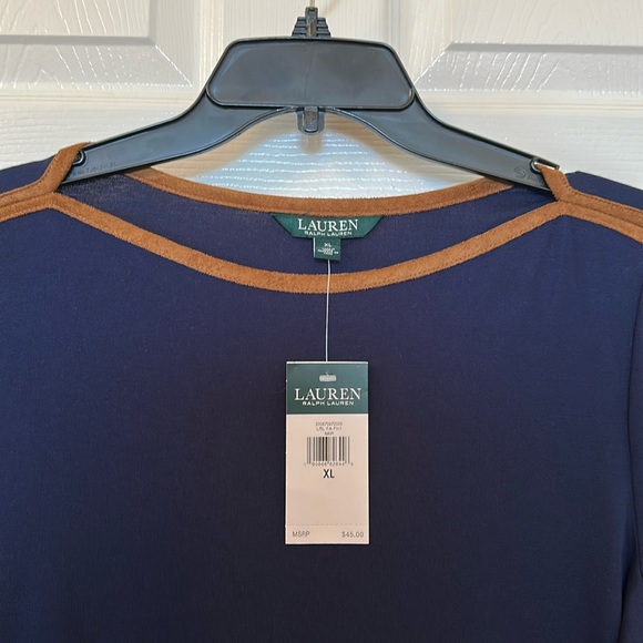 NWT Lauren Ralph Lauren Top 21-23” PTP 26”L - Picture 2 of 8